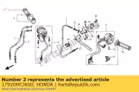 17920MCJ000, Honda, cavo comp. b, acceleratore honda cbr 900 2000 2001, Nuovo