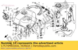 Aqui você pode pedir o embalagem, base em Honda , com o número da peça 17574MEE000: