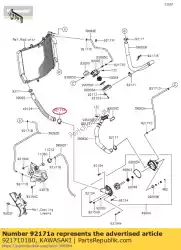 Aquí puede pedir abrazadera zx1000-c1h de Kawasaki , con el número de pieza 921710180: