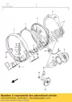 3512101D42, Suzuki, unidade de lâmpada suzuki gs gsf gsx vx 400 500 800 1100 1990 1991 1992 1993, Novo