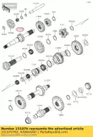 131070782, Kawasaki, 01 shaft,input,17t kawasaki kaf1000 mule prodx eps diesel prodxt kaf820 profx 3 seater profxt le pro fxt 1000 820 , New