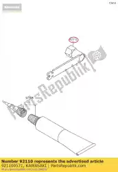 gereedschapsleutel, plug, 21mm kx85cef van Kawasaki, met onderdeel nummer 921100571, bestel je hier online: