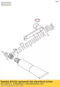 kawasaki 921100571 gereedschapsleutel, plug, 21mm kx85cef - Onderkant