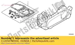 Ici, vous pouvez commander le joint, chemin d'huile auprès de Honda , avec le numéro de pièce 11205KTW900:
