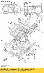 suzuki 071300850A boulon, hélice - La partie au fond