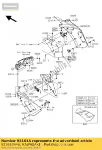 Kawasaki 921610446 amortecedor - Lado inferior