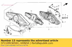 Qui puoi ordinare comp. Metro, combinazione da Honda , con numero parte 37110MCWD01: