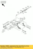 330010034, Kawasaki, Arm-comp-swing kawasaki w  a c w650 650 , Nieuw