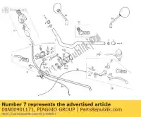 00N00901171, Piaggio Group, scto.cable cierre gas gp130 derbi mulhacen 659 2006 2008, Nuovo