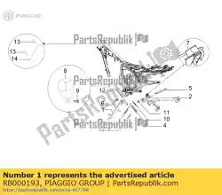 Qui puoi ordinare zijstandaard da Piaggio Group , con numero parte RB000193: