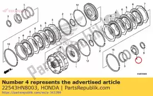 honda 22543HN8003 siège, ressort de rappel - La partie au fond