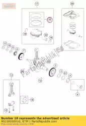 Qui puoi ordinare fasce elastiche cpl. Da KTM , con numero parte 90230030010: