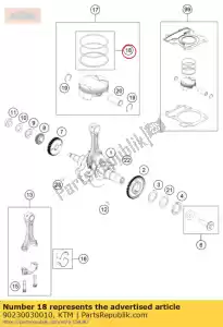 ktm 90230030010 fasce elastiche cpl. - Il fondo