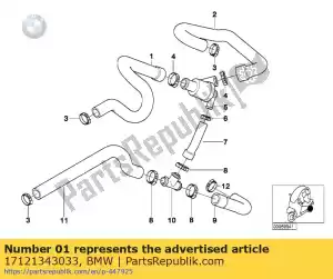 bmw 17121343033 tubi di raffreddamento - Mezzo