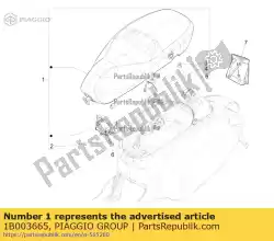 Qui puoi ordinare sitzbank da Piaggio Group , con numero parte 1B003665: