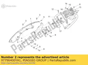 Piaggio Group 97796400YA1 lh white rear tail - Bottom side