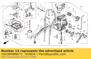Honda 16038MBN671 talerz, pobyt - Dół