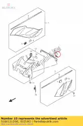 gieten, beugel van Suzuki, met onderdeel nummer 5186121D00, bestel je hier online: