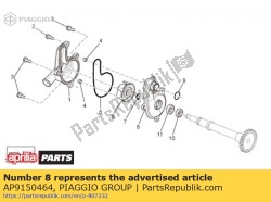 Aprilia AP9150464, Waterpomp flens, OEM: Aprilia AP9150464