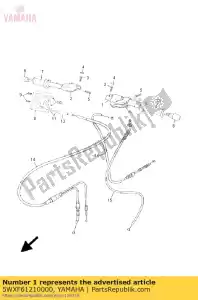 yamaha 5WXF61210000 kierownica (lewa) - Dół