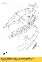 6813133E30F3S, Suzuki, embleem, frame co suzuki gsx  f gsxr r600 r750 750 600 , Nieuw