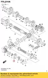 Here you can order the gear,6th drive from Suzuki, with part number 2426115H00: