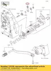 Aquí puede pedir palanca-comp, posición del tambor klx15 de Kawasaki , con el número de pieza 132360739: