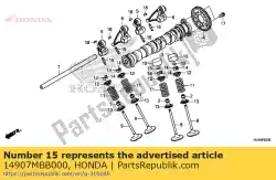 Ici, vous pouvez commander le cale, poussoir (1. 350) auprès de Honda , avec le numéro de pièce 14907MBB000: