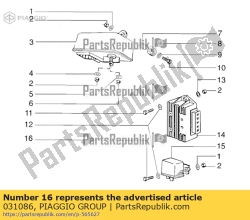 Aprilia 031086, Schraube m6x12, OEM: Aprilia 031086