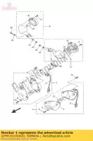 1PHH33100000, Yamaha, conjunto de luz intermitente delantera yamaha ns 50 2013 2014 2015 2016, Nuevo