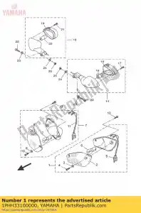 yamaha 1PHH33100000 front flasher light assy - Bottom side