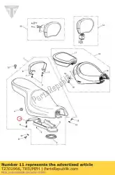 Qui puoi ordinare sede staffa da Triumph , con numero parte T2301966: