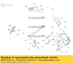 Aprilia AP8102671, Remache de plástico, OEM: Aprilia AP8102671