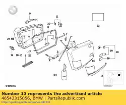 Ici, vous pouvez commander le protection contre les chocs - rechts auprès de BMW , avec le numéro de pièce 46542315056: