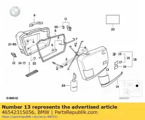 bmw 46542315056 protection contre les chocs - rechts - La partie au fond