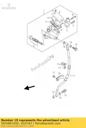 Here you can order the clamp,front bra from Suzuki, with part number 5926801D01: