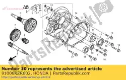 Qui puoi ordinare cuscinetto, sfera radiale, 620 da Honda , con numero parte 91006KZR602: