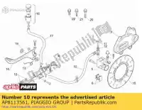 AP8113561, Piaggio Group, Manguera de freno trasero aprilia  moto 650 1995 1996 1997 1998 1999, Nuevo