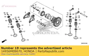 honda 14956MEB670 spessore, punteria (2.575) - Il fondo