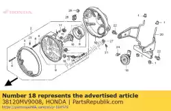 Qui puoi ordinare corno comp. (basso) da Honda , con numero parte 38120MV9008: