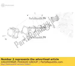pistone-spinotto-segmenti-anelli van Piaggio Group, met onderdeel nummer 1A0205960P, bestel je hier online: