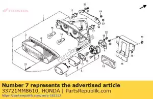 Honda 33721MM8610 emballage, lisense l - La partie au fond