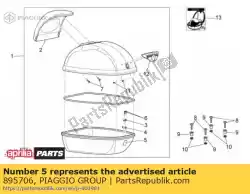 Aquí puede pedir placa de datos aprilia de Piaggio Group , con el número de pieza 895706: