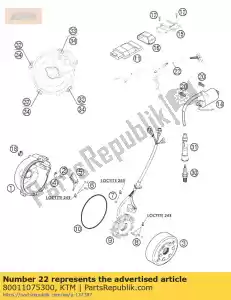 ktm 80011075300 ignition wiring harness 04 - Bottom side