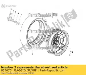 Piaggio Group 853075 pneumatico 120 / 70-14 