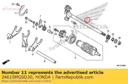 Ici, vous pouvez commander le broche comp., changement de vitesse auprès de Honda , avec le numéro de pièce 24610MGSD30: