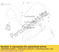 Tutaj możesz zamówić monta? Siod? A od Piaggio Group , z numerem części 1B000861000C1: