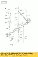 430101059, Kawasaki, tige-assy-frein kmx125-a1 kawasaki kmx 125 200 1986 1987 1988 1989 1990 1991 1992 1995 1998 1999 2001 2002, Nouveau