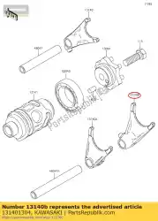 Here you can order the fork-shift,low&4th kx85-b1 from Kawasaki, with part number 131401304: