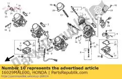 Aqui você pode pedir o conjunto de parafusos em Honda , com o número da peça 16029MALE00: